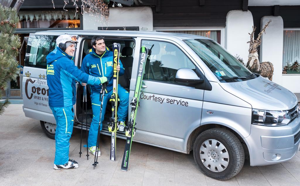Alpen Hotel Corona Vigo di Fassa Luaran gambar